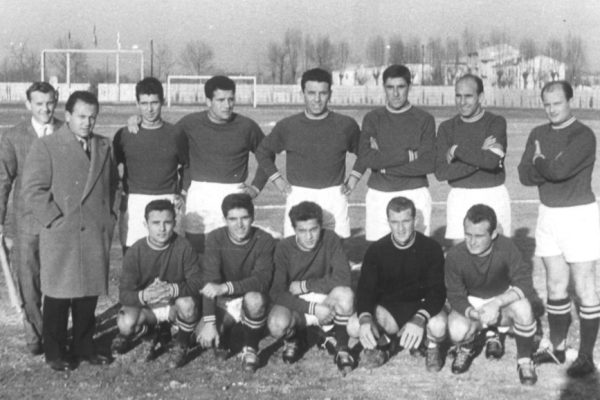 Monselice 1958-59 - Gittoi, Nasti  all, Businaro, Soloni V, Spinello, Dall’Angelo, Baratto, Giorio; Castellin, Rinaldo, Boetto, Zanaga, Cuccato